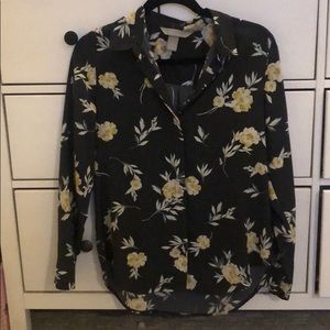 Floral button down H&M